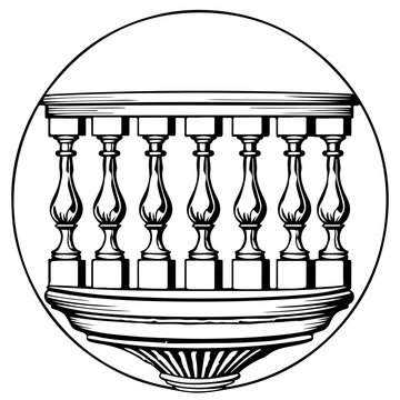 recommend clip art: Balcony Balustrade