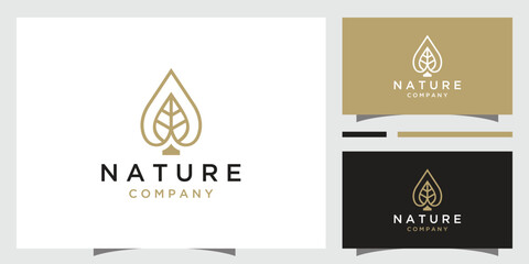 Tree and droplet logo design inspiration