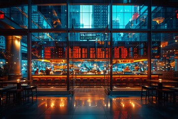Restaurant stock index Tracking the performance of publicly traded restaurant chains ,ultra HD,digital photography