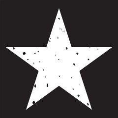 White grunge star imprints.  Vector illustration. eps 10