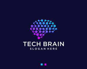 Technology brain logo