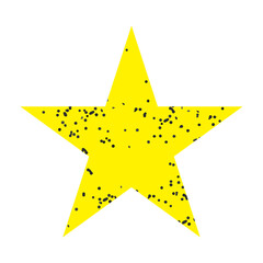 Obraz premium Yellow grunge star imprints. Vector illustration. eps 10