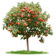 isolated Apple Tree with white background  