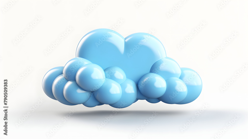 Canvas Prints partly cloudy icon 3d