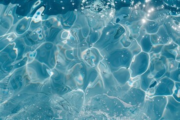 Turquoise water with bubbles