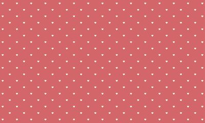 Vector White Love Pattern On Pink Background For Wrapping Paper, Wallpaper, Wall