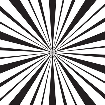 Sunburst Retro Vintage Style, Sunburst Pattern Background. Sunbeam Line Explosion. Vintage Banner Vector illustration