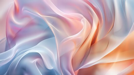 Obraz premium Modern Serenity: A Visual Symphony of Soft Curves and Colors