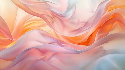 Aesthetic Fluidity: A Captivating Display of Soft Curves and Colors