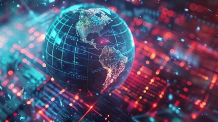 the concept of World Wide Web Day, top view, with copy space