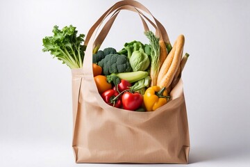 shopping bag with vegetables