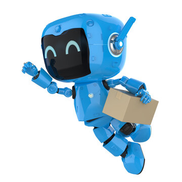 Personal assistant robot deliver parcel box