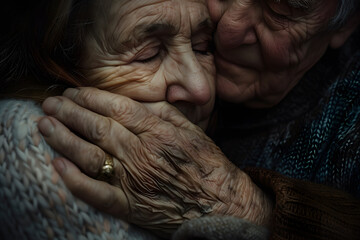 Fototapeta premium Shared Memories: Cherishing Moments with Senior European Couples