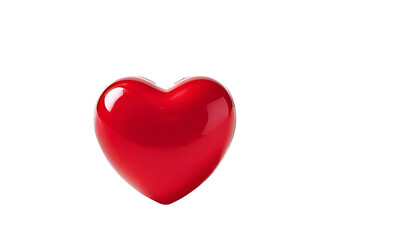 Obraz premium red heart isolated on white PNG file