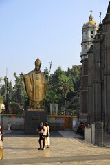 statue of the pope mexico - obrazy, fototapety, plakaty