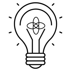 Light bulb logo vector illustration, bulb logo icon vector