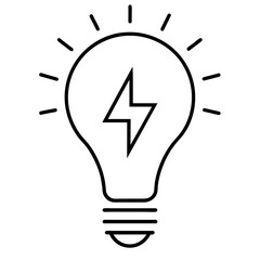 Light bulb logo vector illustration, bulb logo icon vector