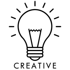 Fototapeta premium Light bulb logo vector illustration, bulb logo icon vector