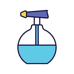 water spray icon with white background vector stock illustration