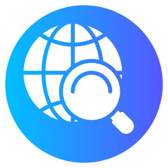 online survey gradient icon