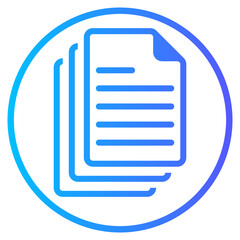 documents gradient icon