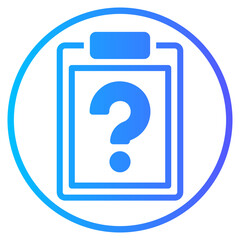questionnaire gradient icon