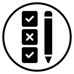 pencil glyph icon