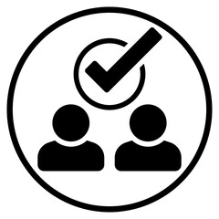 satisfaction glyph icon