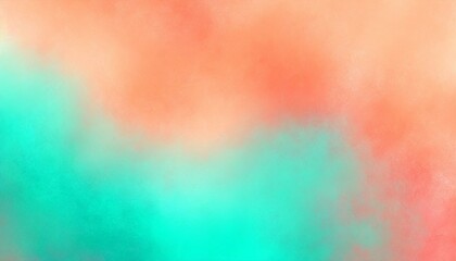 Fototapeta na wymiar Summer Fun: Orange Teal Green Pink Abstract Grainy Gradient Background