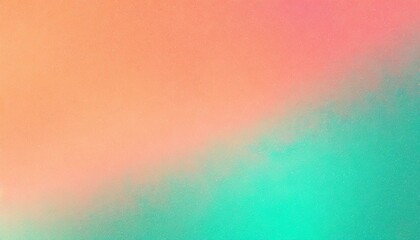 Grainy Summer: Abstract Gradient Background in Orange, Teal, Green, and Pink
