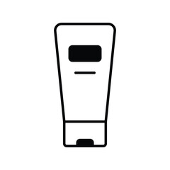 hair gel icon with white background vector stock illustration