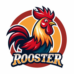 Rooster logo vector art illustration, a logo for Rooster vector
