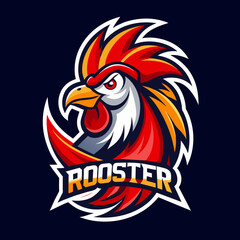 Rooster logo vector art illustration, a logo for Rooster vector