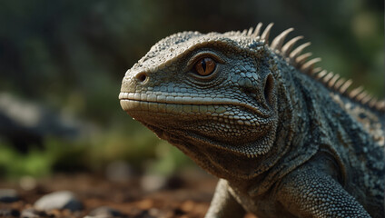 Obraz premium lizard in the jungle 