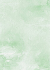 Abstract green watercolor background paper texture