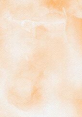 Abstract orange watercolor background paper texture © DaisyRemedy