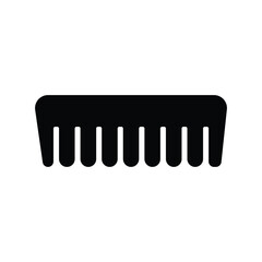 hair comb icon with white background vector stock illustration - obrazy, fototapety, plakaty