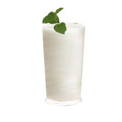 soursop juice in aesthetic glass