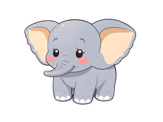 Fototapeta premium Elephant Illustration, elephant on tranparency 