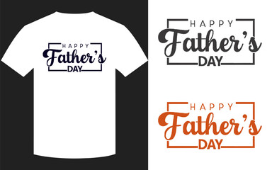 Vector  Happy Father's day typography t-shirt design.