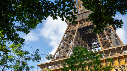 Eiffel Tower in summer