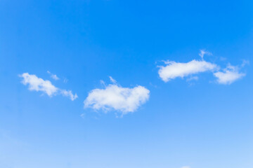Fototapeta na wymiar Beautiful blue sky with white cloud.