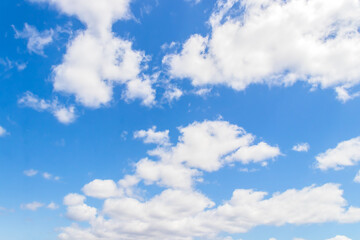 Naklejka na ściany i meble Beautiful blue sky with white cloud.