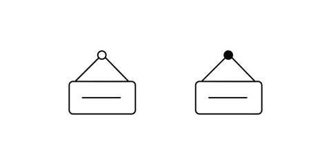 open sign icon with white background vector stock illustration