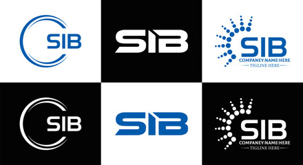 SIB logo. S I B design. White SIB letter. SIB, S I B letter logo design. Initial letter SIB linked circle uppercase monogram logo. S I B letter logo vector design. top logo, Most Recent, Featured,