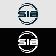 SIB logo. S I B design. White SIB letter. SIB, S I B letter logo design. Initial letter SIB linked circle uppercase monogram logo. S I B letter logo vector design. top logo, Most Recent, Featured,