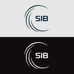 SIB logo. S I B design. White SIB letter. SIB, S I B letter logo design. Initial letter SIB linked circle uppercase monogram logo. S I B letter logo vector design. top logo, Most Recent, Featured,