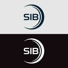 SIB logo. S I B design. White SIB letter. SIB, S I B letter logo design. Initial letter SIB linked circle uppercase monogram logo. S I B letter logo vector design. top logo, Most Recent, Featured,