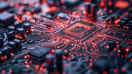 Fototapeta premium Background of a circuit board