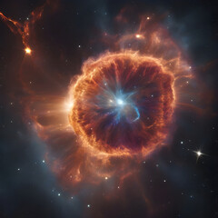 a supernova in space